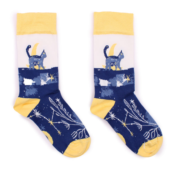 Midnight Cat Bamboo Socks