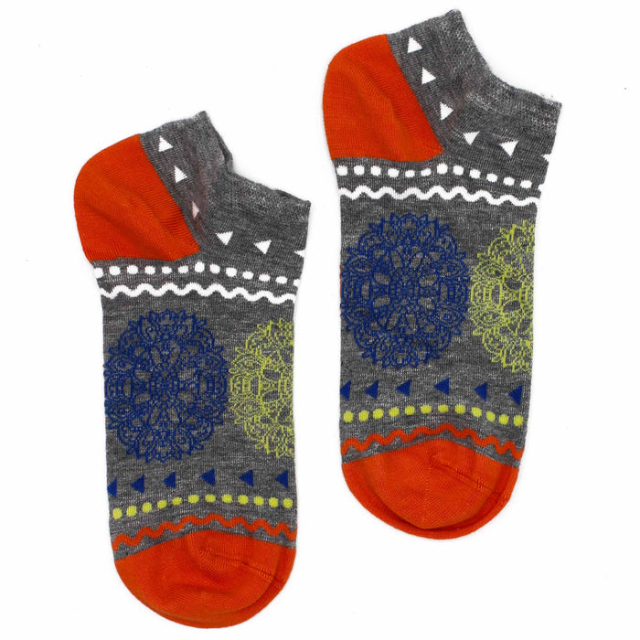 Flowers of Life Bamboo Trainer Socks