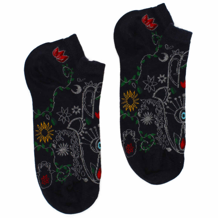 Hamsa Bamboo Trainer Socks