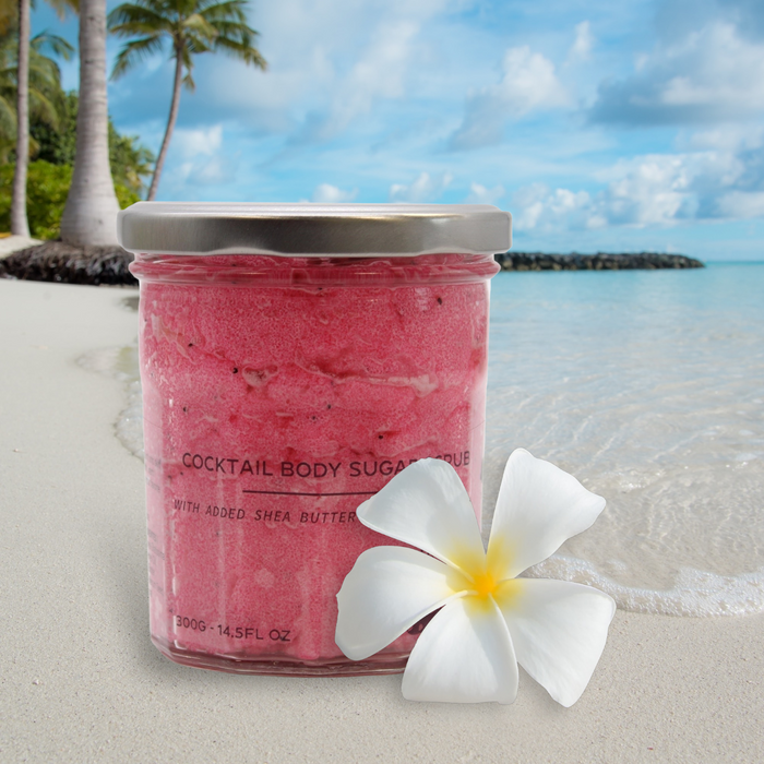 Fragranced Sugar Body Scrub - Strawberry Rum 300g