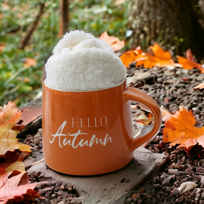 Mug and Socks Gift Set -  Hello Autumn