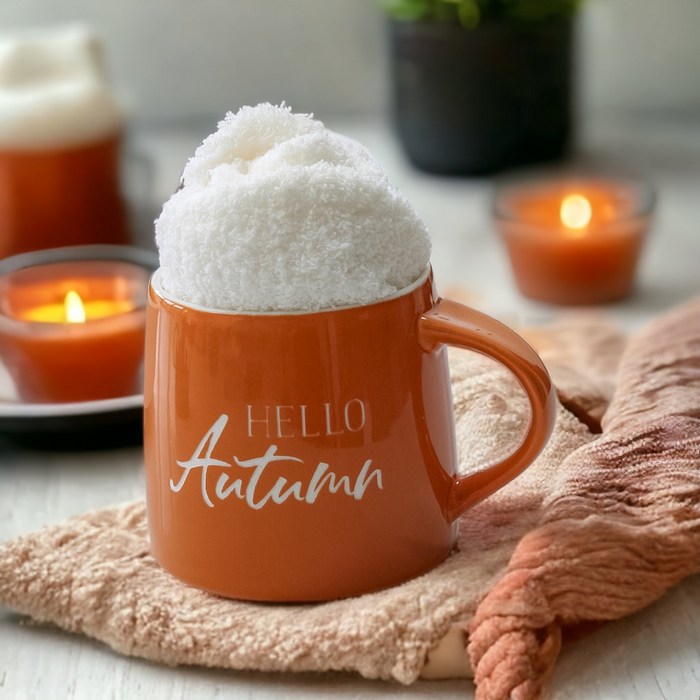 Mug and Socks Gift Set -  Hello Autumn