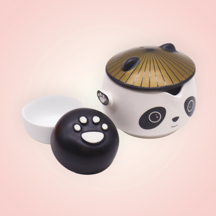 Panda Teapot Set - Two Cups - Travel Pack