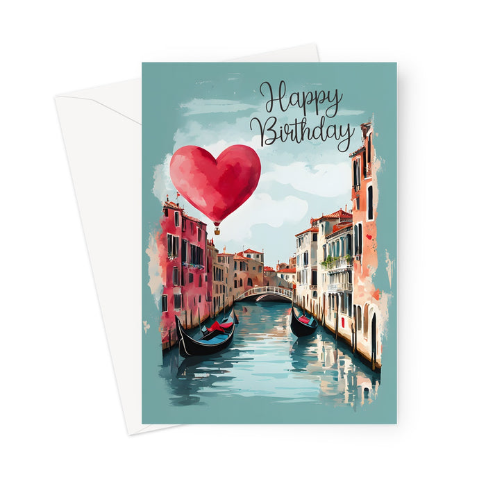 Venice Birthday Love Greeting Card