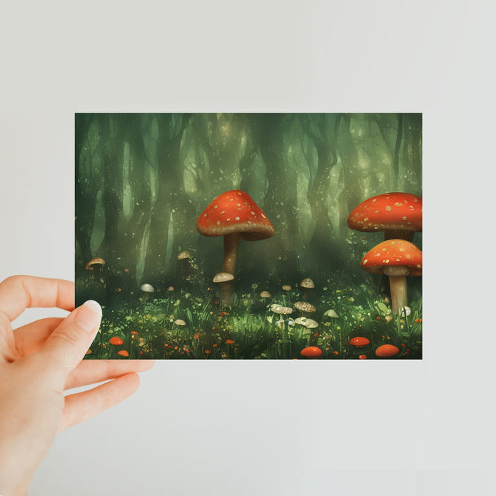 Mushroom Forest Classic Postcard