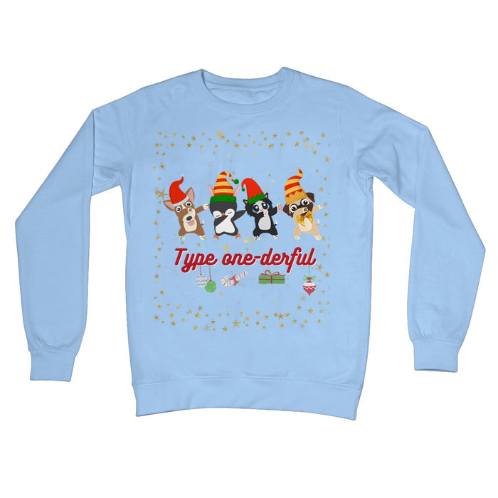 Type One-Derful - Christmas Dab Crew Neck Sweatshirt