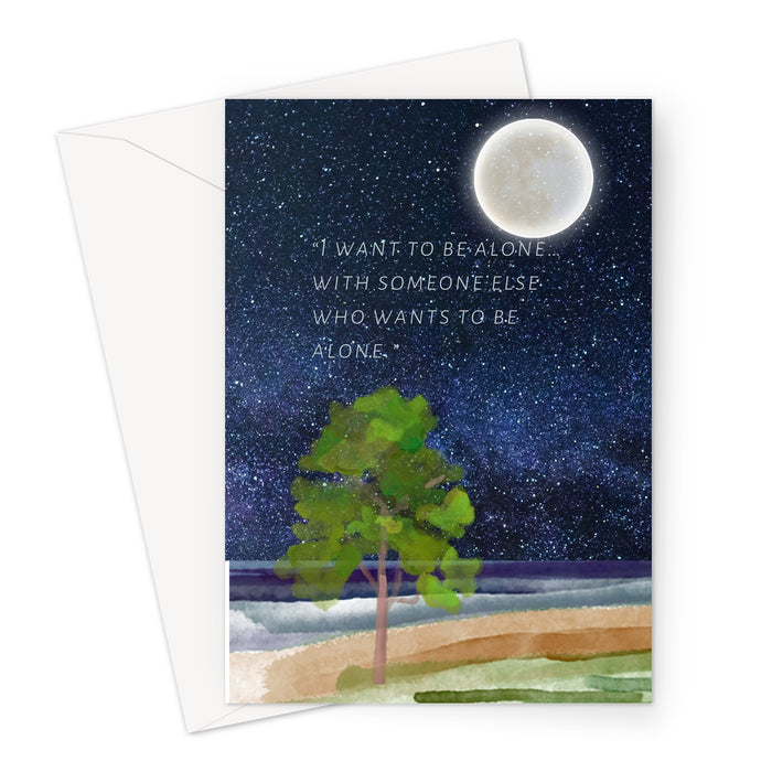 Introvert Love Greeting Card