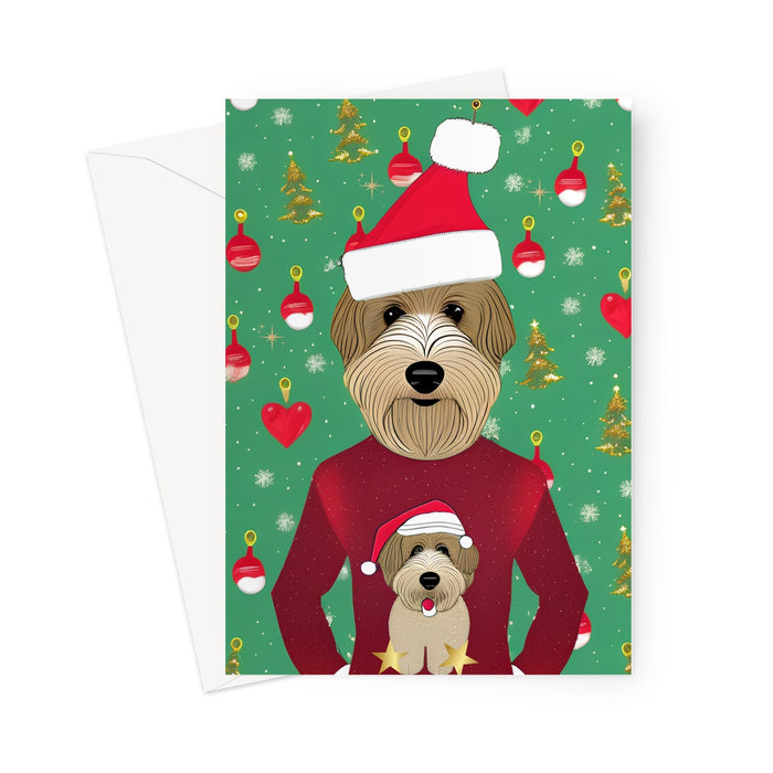 Albert has all the gifts -  Dog Christmas  Greeting Card