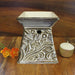 Venetian Square Scroll Design Ceramic Oil Burner