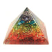 Large Orgonite Pyramid 70mm - Chakra Gemchips