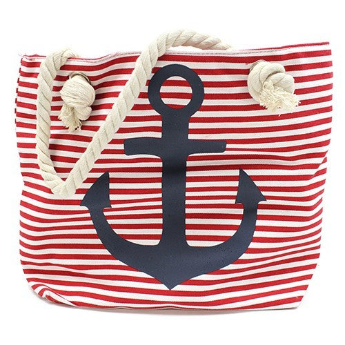 Rope Handle Bag - Blue Anchor