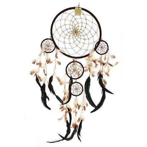 Bali Dreamcatcher - XLarge Round - Cream/Coffee/Choc