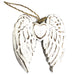 Hand Crafted Small Double Angel Wing & Heart - 15cm