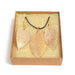 Necklace & Earring Set - Bravery Leaf - Gold