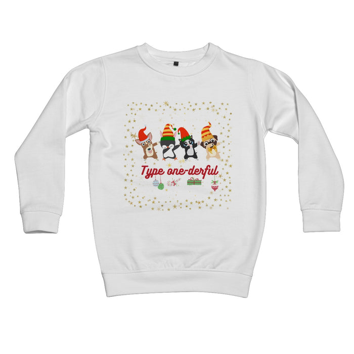 Type One-Derful - Christmas Dab Kids Sweatshirt