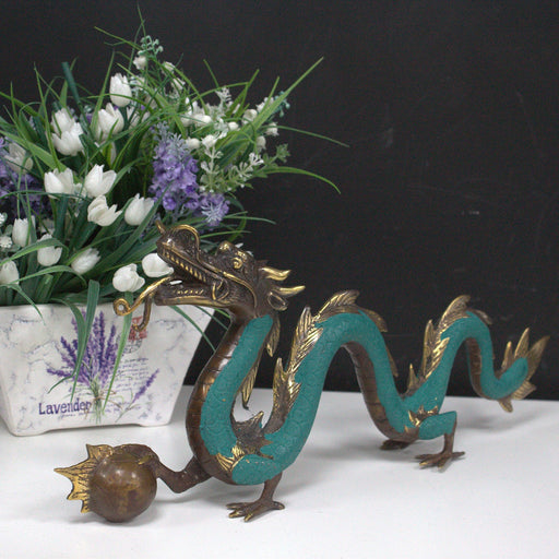 Fengshui - Dragon with Ball - 27cm - Medium 