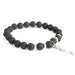 Angel Wing / Black Agate - Gemstone Bracelet x 3