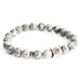 Crown Ingot / Grey Agate - Gemstone Bracelet x 3