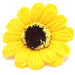 Craft Soap Flowers x 10 - Small Sunflower - Yellow