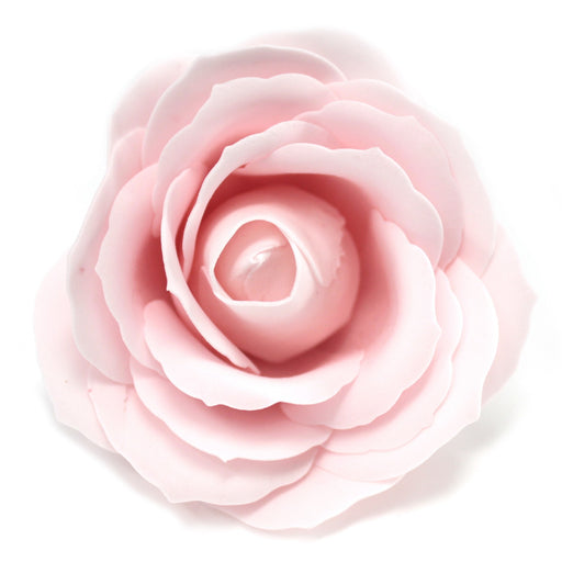 Craft Soap Flowers x 10 - Large Rose - Pink