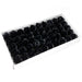 Craft Soap Flowers - Rose - Black x 10