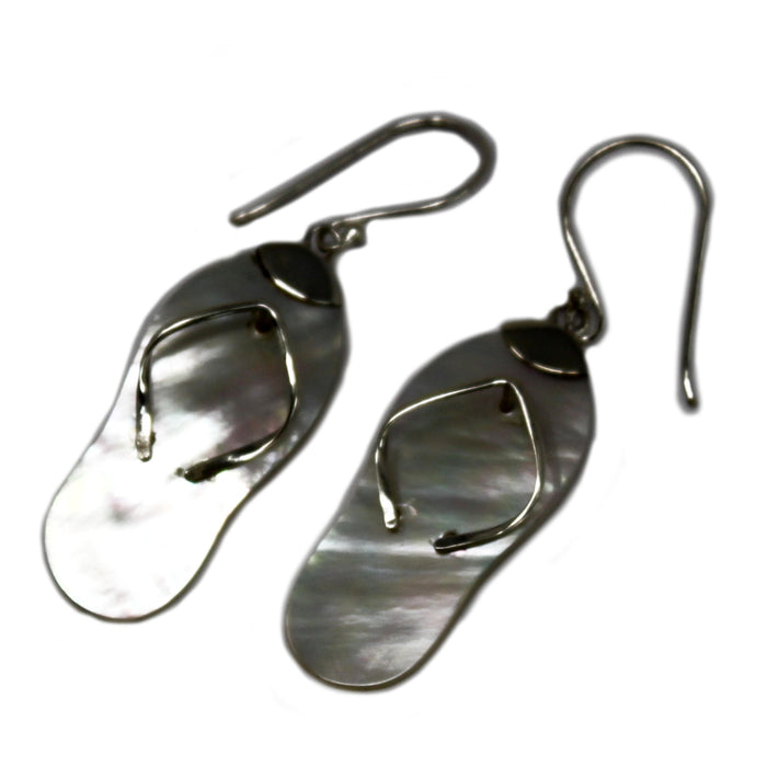 Shell & Silver Earrings - Flip-flops - MOP