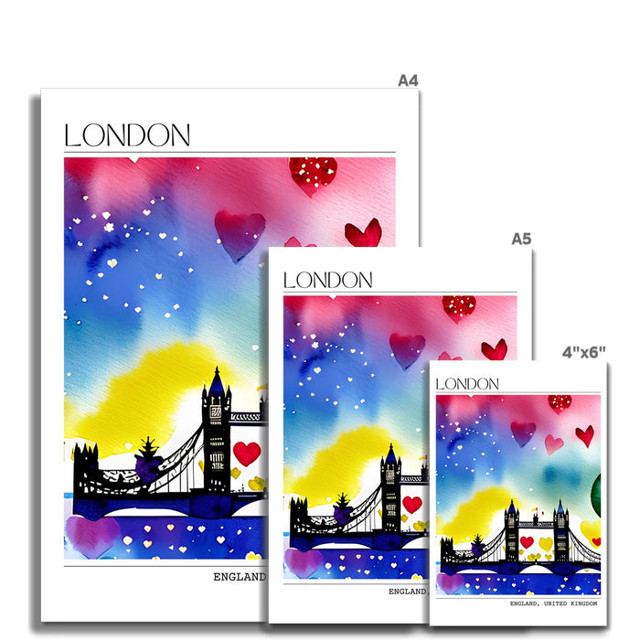 London - I Love You Eco Canvas