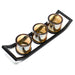 Centrepiece Iron Votive Candle Holder - 3 Cup Ledge