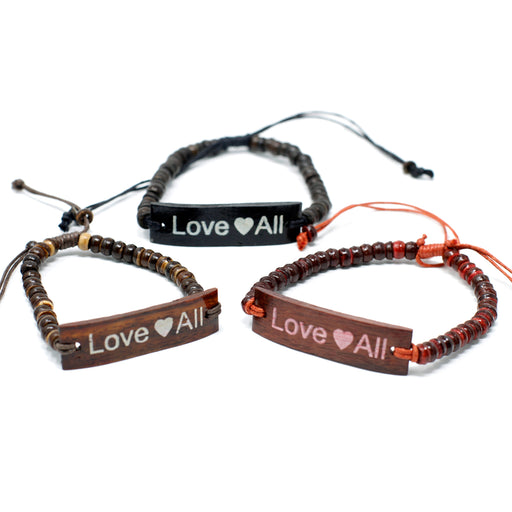 Coco Slogan Bracelets - LoveAll x 6