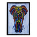 Handbrushed Cotton Wall Art - Elephant