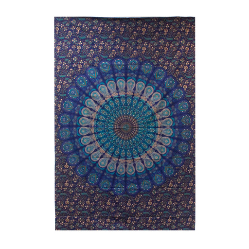 Single Cotton Bedspread & Wall Hanging - Classic Mandala