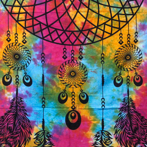 Double Cotton Bedspread & Wall Hanging - Dreamcatcher