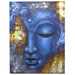 Buddha Painting - Blue Face Abstract