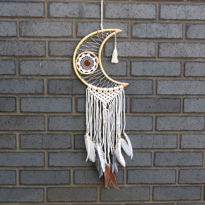 Protection Dreamcatcher - Macrame Moon