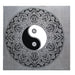 B&W Double Cotton Bedspread & Wall Hanging - Ying yang