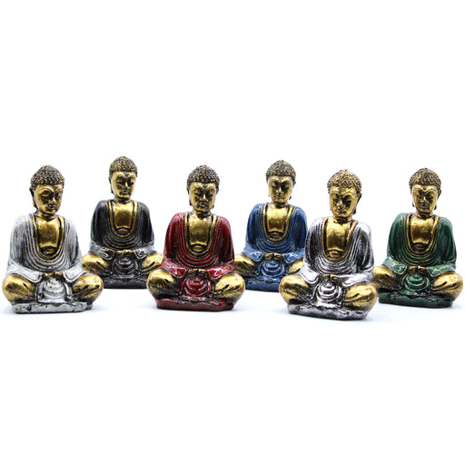 Gold Mini Buddha (Assorted Colours) x 6