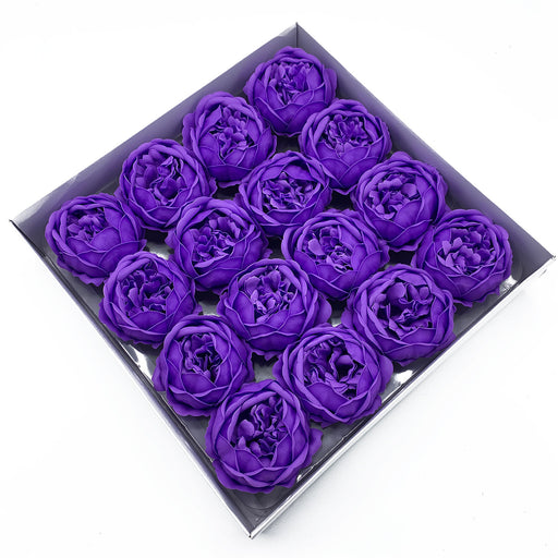 Craft Soap Flower - Ext Large Peony - Lavender x 10
