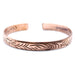 Copper Tibetan Bracelet - Slim Tribal Swirls
