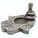 Large Mango Wood Backflow Burner - Hamsa Hand