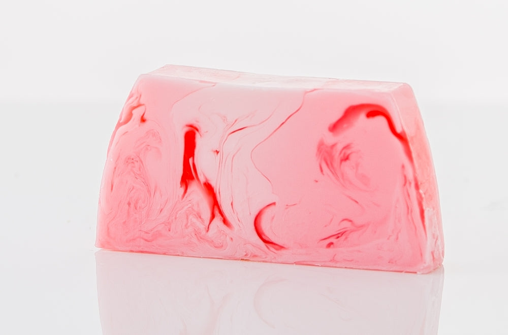 Handmade Soap Loaf - Raspberry - Slice Approx 100g