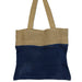 Pure Soft Jute and Cotton Mesh Bag - Denim