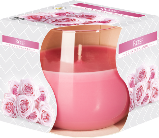 Scented Glass Jar Candle - Rose