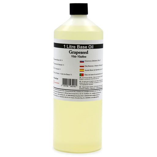 Grapeseed Base Carrier Oil - 1 Litre