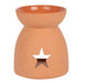 Star Cutout Terracotta Effect Oil Burner