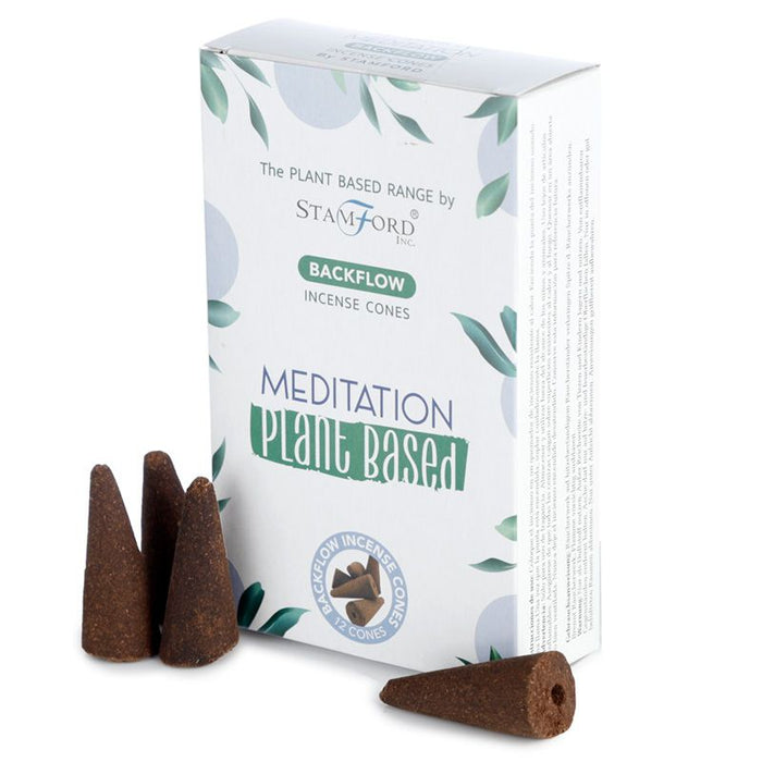 Plant Based Backflow Incense Cones - Meditation