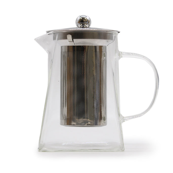 Glass Infuser Teapot - Tower Shape - 750ml