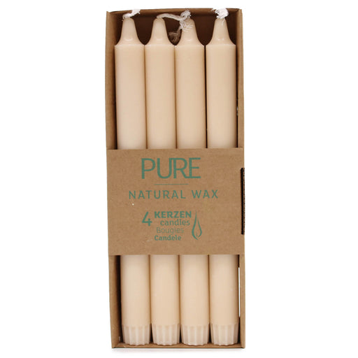 Pure Natural Wax Dinner Candle 25x2.3 - Sahara
