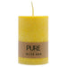 Pure Olive Wax Candle 90x60 - Yellow