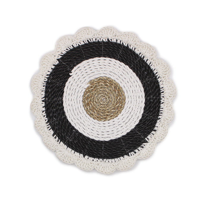 Set of Six Seagrass & Rattan Wall Art - Natural Art Collection