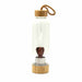 Gemstone Water Bottle Glass - Invigorating Red Jasper Angel